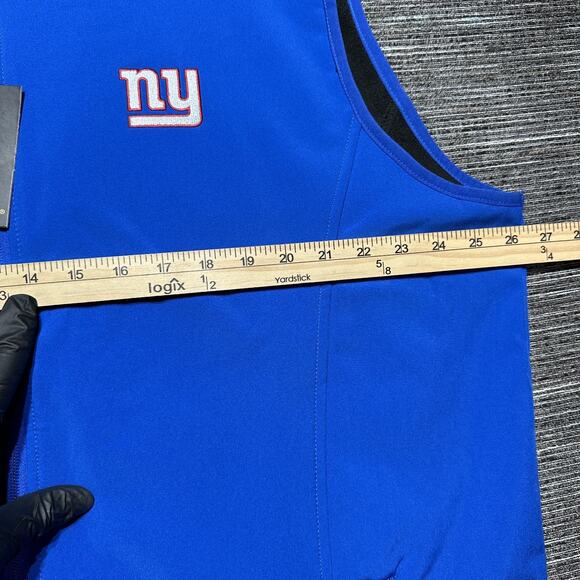 New York Giants NFL Vest Men's 2XL Blue Full Zip Softshell - Picture 8 of 13